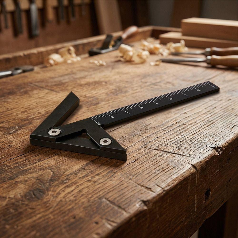 45/90 Degree Angle Marker Precision Line Caliber Gauge Center Scribe  Measuring Instrument