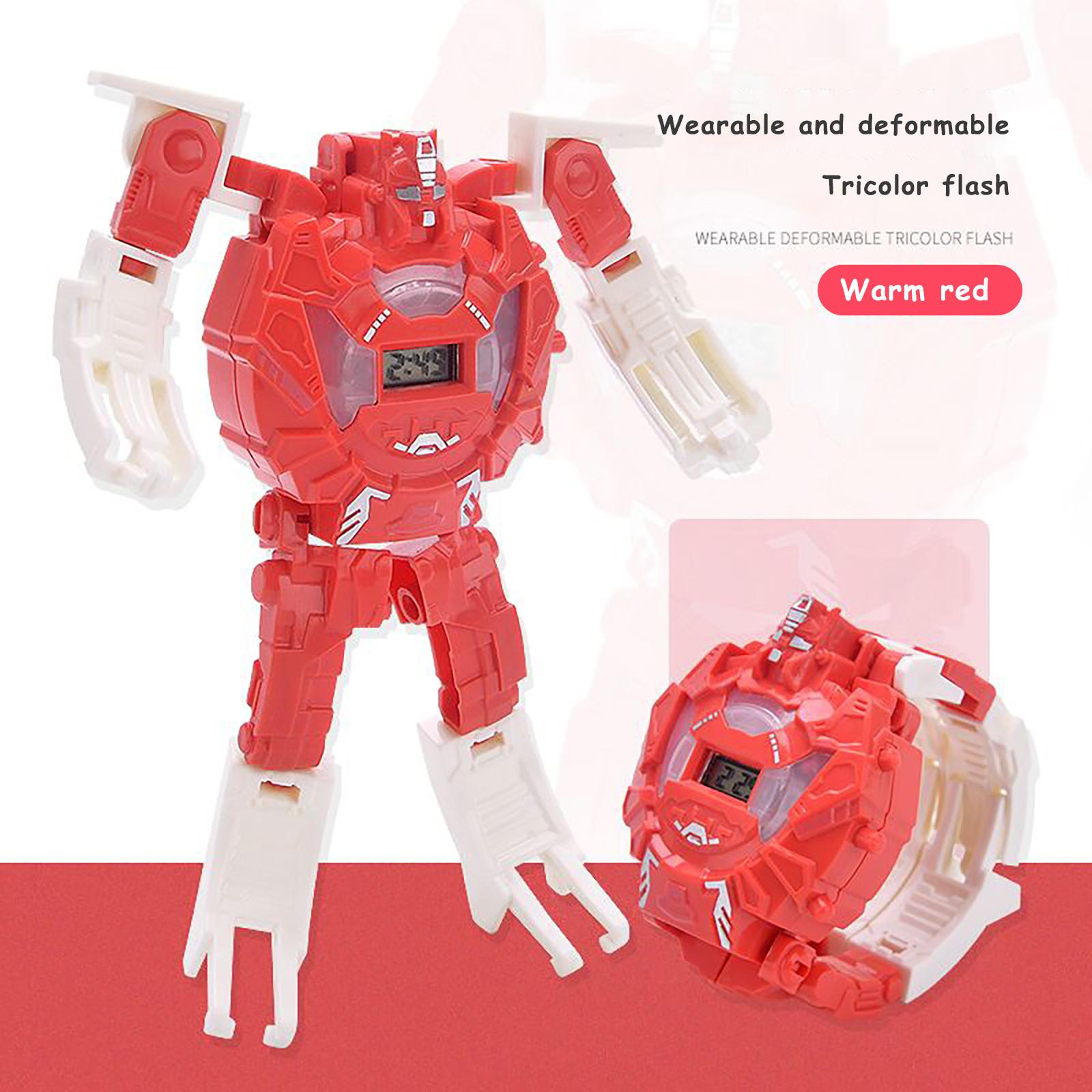 

Puzzle Education Science Knowledge Novelty Deformation Toy Electronic Watch красный