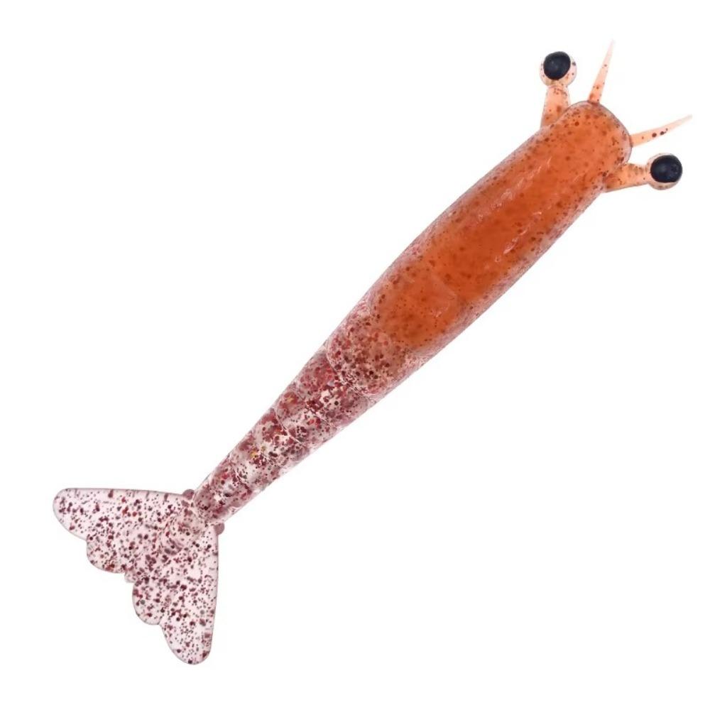 

2pcs/box Soft Material Fishing Lure Bait 9.5cm/11.5cm Size Soft Shrimp Bait Saltwater 9.5cm/6g-1#