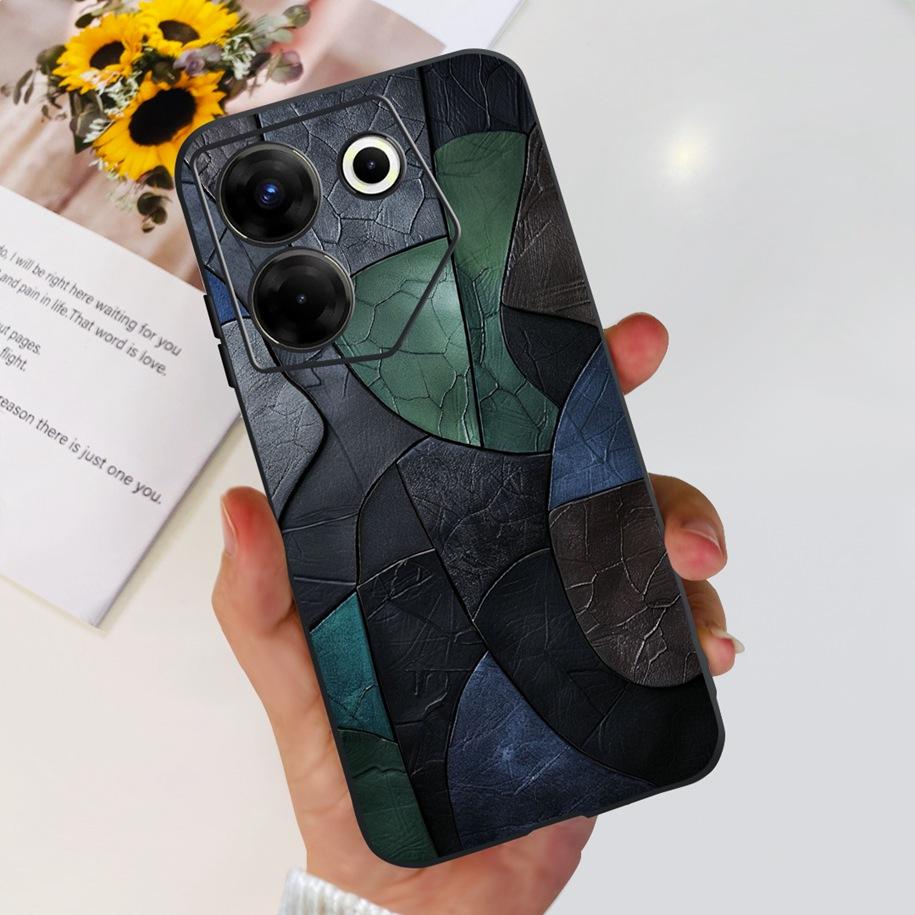 For Tecno Camon 20 Pro 5G Case Marble Cover For Tecno Camon 20 Bumper Soft Silicone Phone Cases For Camon20 Pro CK8n CK7n Fundas