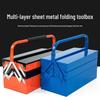 Qiyao Multifunctional Stainless Steel Toolbox with Three-Layer Storage