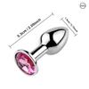S/M/L Metal Anal Plug Butt Plug Sex Toy Butt Toy for Women Men Couples Gay Adult Game Masturbator Anal Diamond Sex Shop