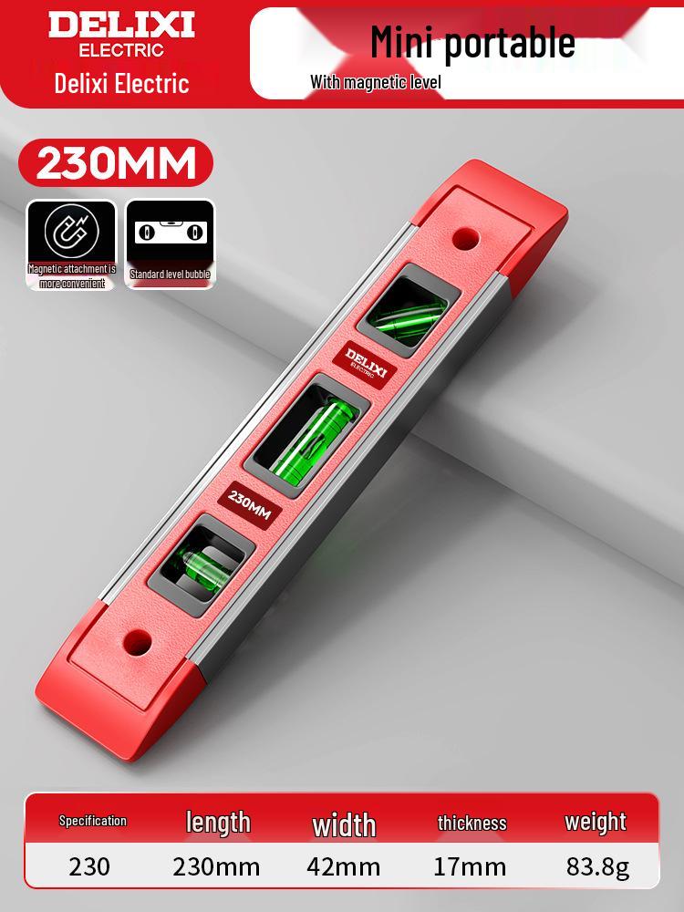 Delixi Electric Высокоточный мини-магнитный спиртовой уровень