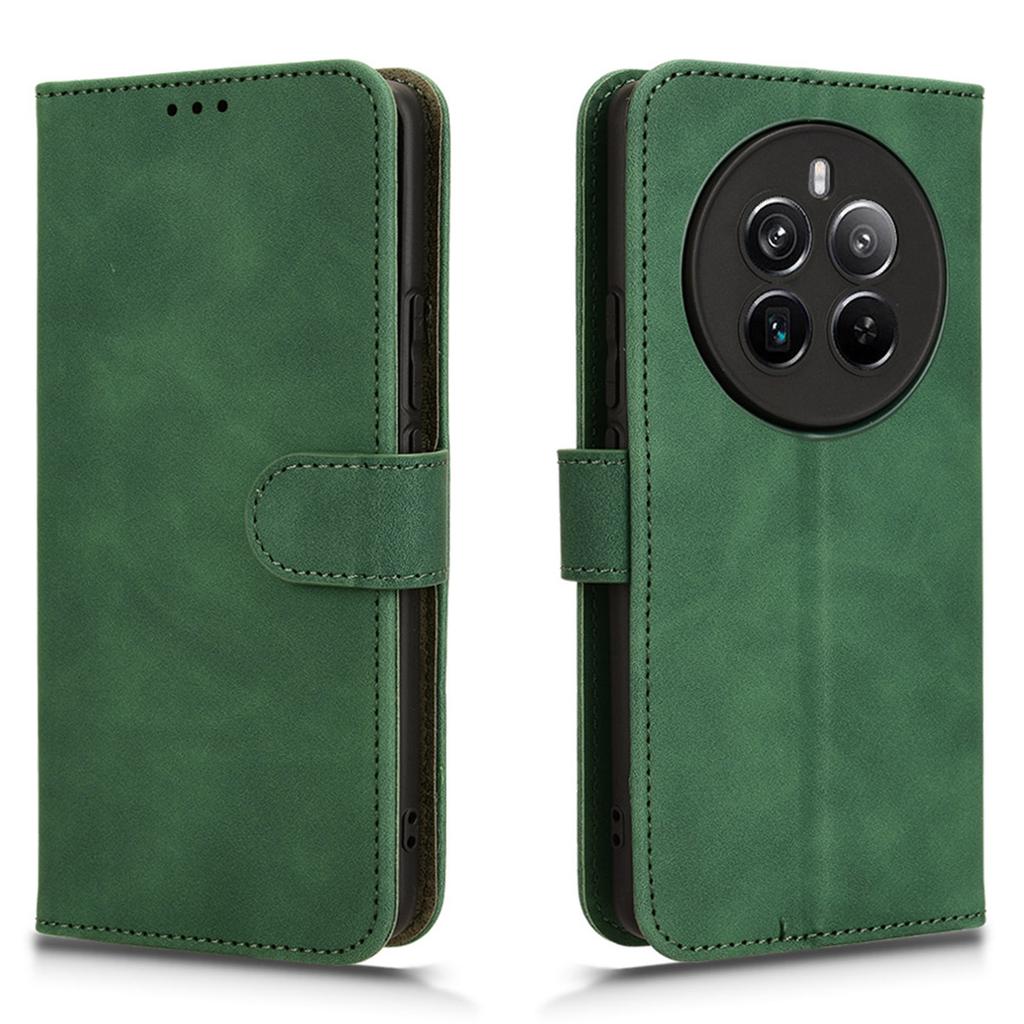 For Realme 12 4G/12+ 5G Case Skin-Touch Leather Wallet Phone Cover