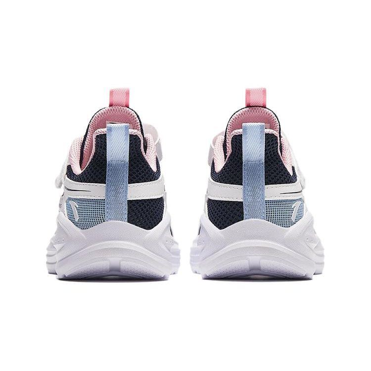 Anta Kids Shock Absorption Low Top Running Shoes Kids Sneaker Blue White Pink A322425506-1