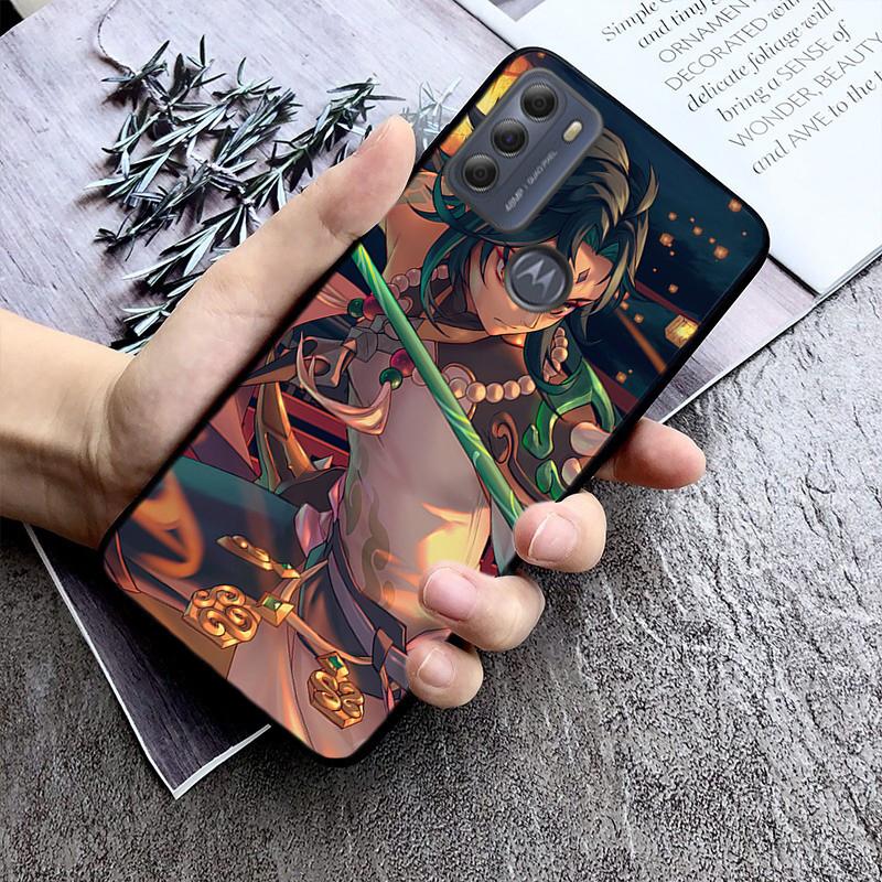 Xiao Genshin Impact Handyhülle für Motorola E7 Plus E32 E20 E40 Edge 20 Lite G22 G52 G20 G30 G100 G60 G50 G10 G Pure G Stylus