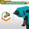 100W Cordless Electric Hot Melt Glue Gun 11mm Glue Stick Anti-scald Nozzle Rechargeable DIY Repair Tool