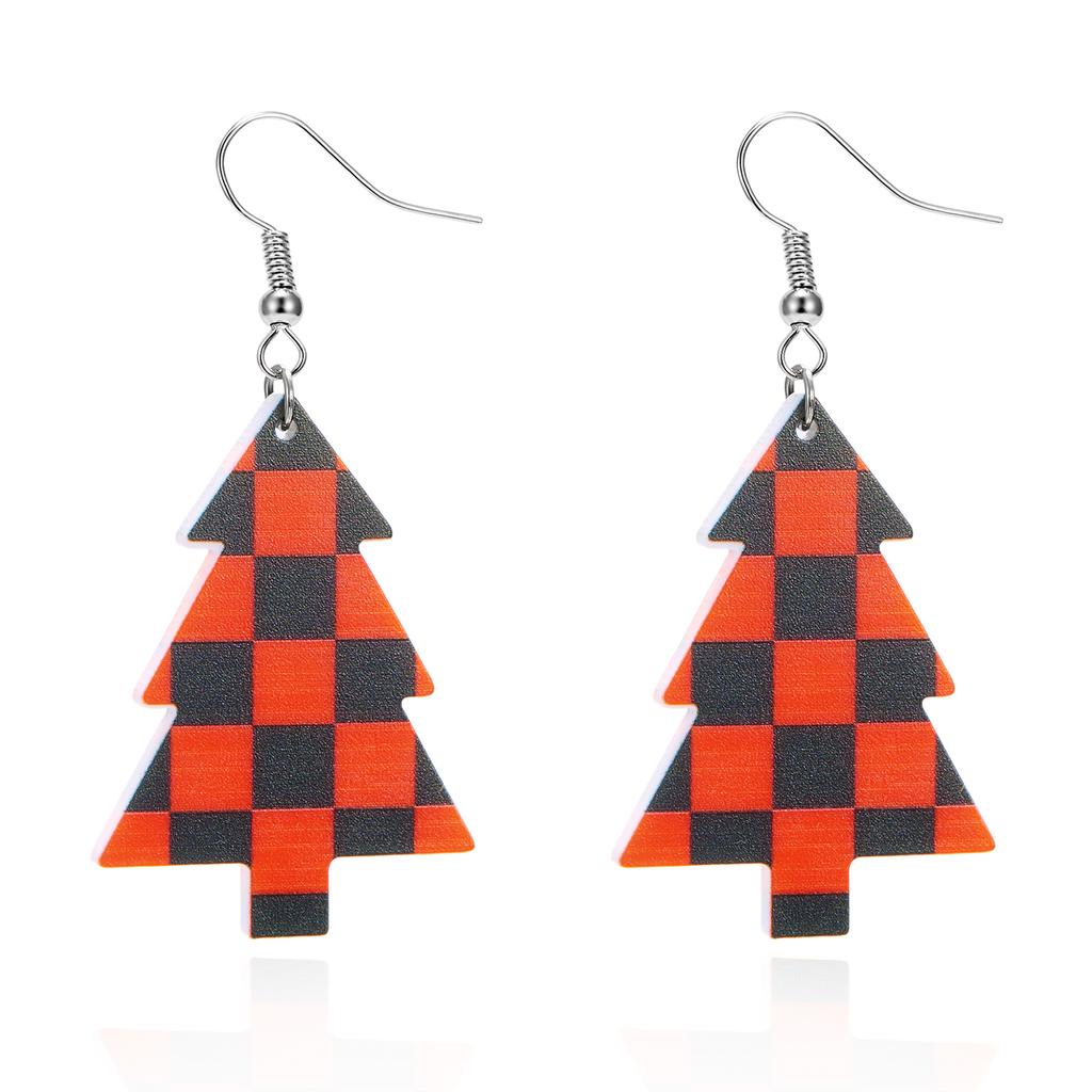 Christmas Funny Acrylic Santa Claus Bell Drop Earrings for Women Girl Black Cat Star Dangle Earrings Friendship Party Jewelry