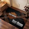 Tappeto in Velluto di Cristallo Personalizzato Harley-Davidson, Tappeto Morbido Antiscivolo con Testo Nome Personalizzato per Soggiorno Camera da Letto
