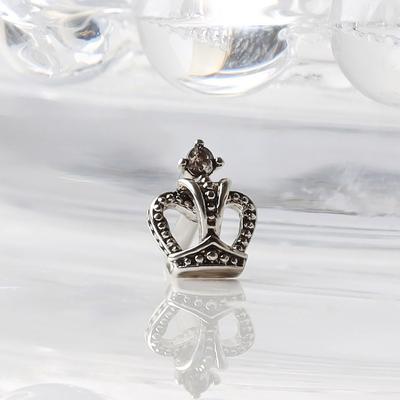 Women's Silver Crown Steel Cubic Surgical Antique Piercing