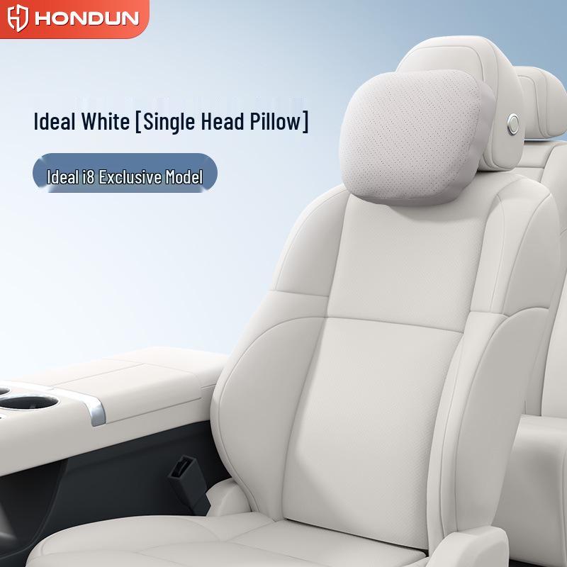 Ideal i8 Headrest & Lumbar Support Pillow - Essential Neck & Back Protection for Car Interiors