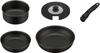 Thermos Durable Series 5-Piece Frying Pan Set with Detachable Handles, AB, Induction Compatible, Black, KSA-5B BK