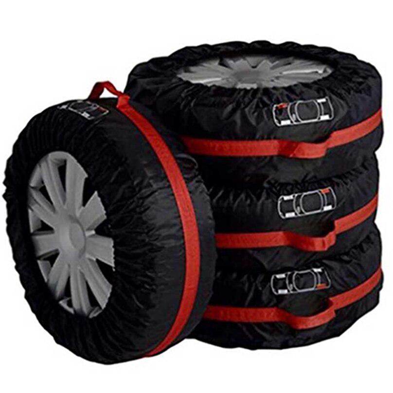 Large Spare Tire Cover Car Exterior Universal Storage Polyester Auto Wheel Bag