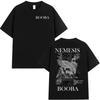 Rap Artist Booba Nero Nemesis Album Graphic T-shirt for Men Women Hip-hop Fashion 2026 Summer Print Pure Cotton T-shirt