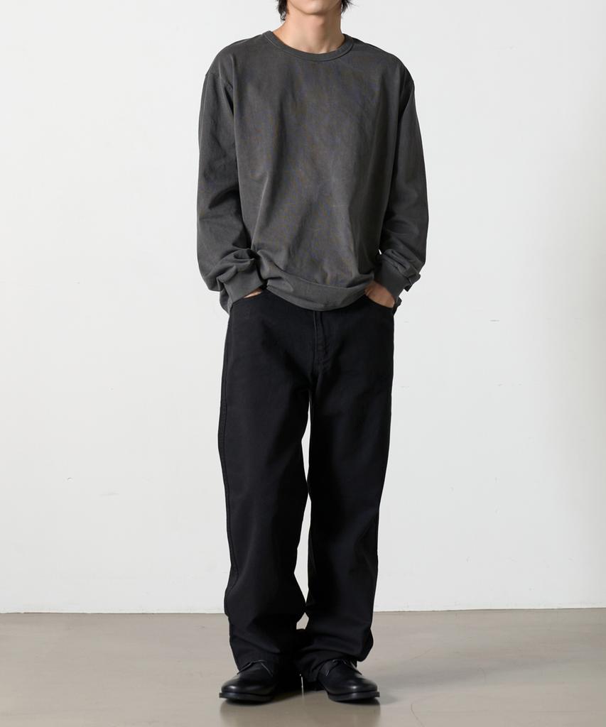 DENMADE Den768 Raw Routine Wide Chino (Black)