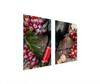 PLAQUE DE PROTECTION EN VERRE POUR CUISINE 65x52 VIN