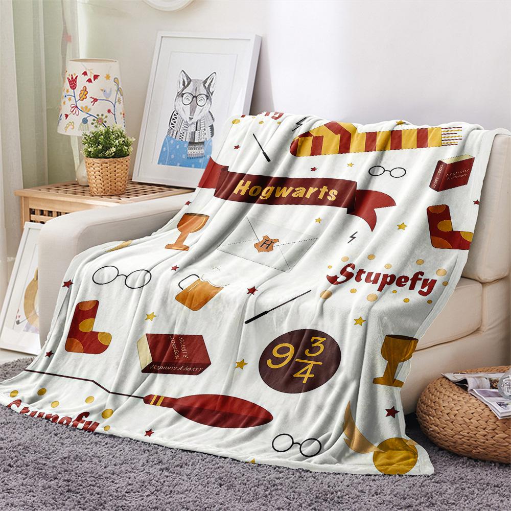 Harry Potter Flannel Blanket, High quality Comfortable for All Seasons, Home Decor, Warmth and Comfort