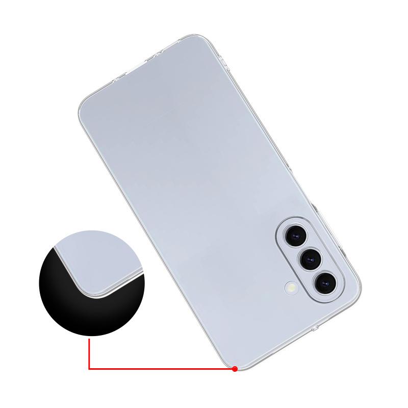Applicable to Galaxy A17 4G/5G ultra-thin transparent mobile phone case Samsung A56 A27 high-transparency tpu all-inclusive soft case