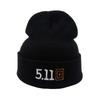 Army Green 511 Embroidery Autumn And Winter Warm Knitted Hat Black Hat Men'S And Women'S Versatile Wool Hat Cold Hat