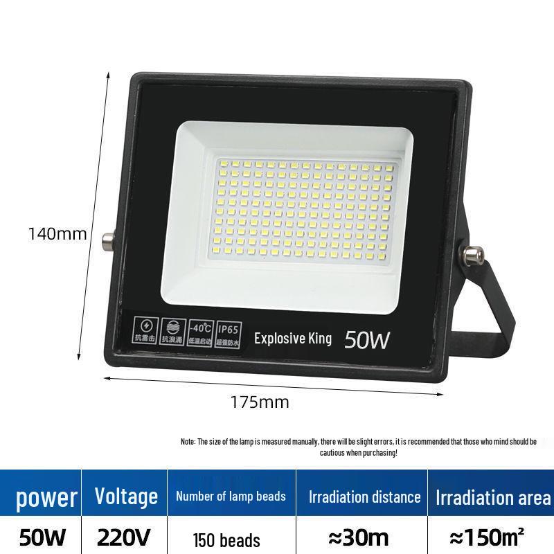 LED Waterproof Outdoor Spotlight Floodlight for Advertising and Courtyard Lighting