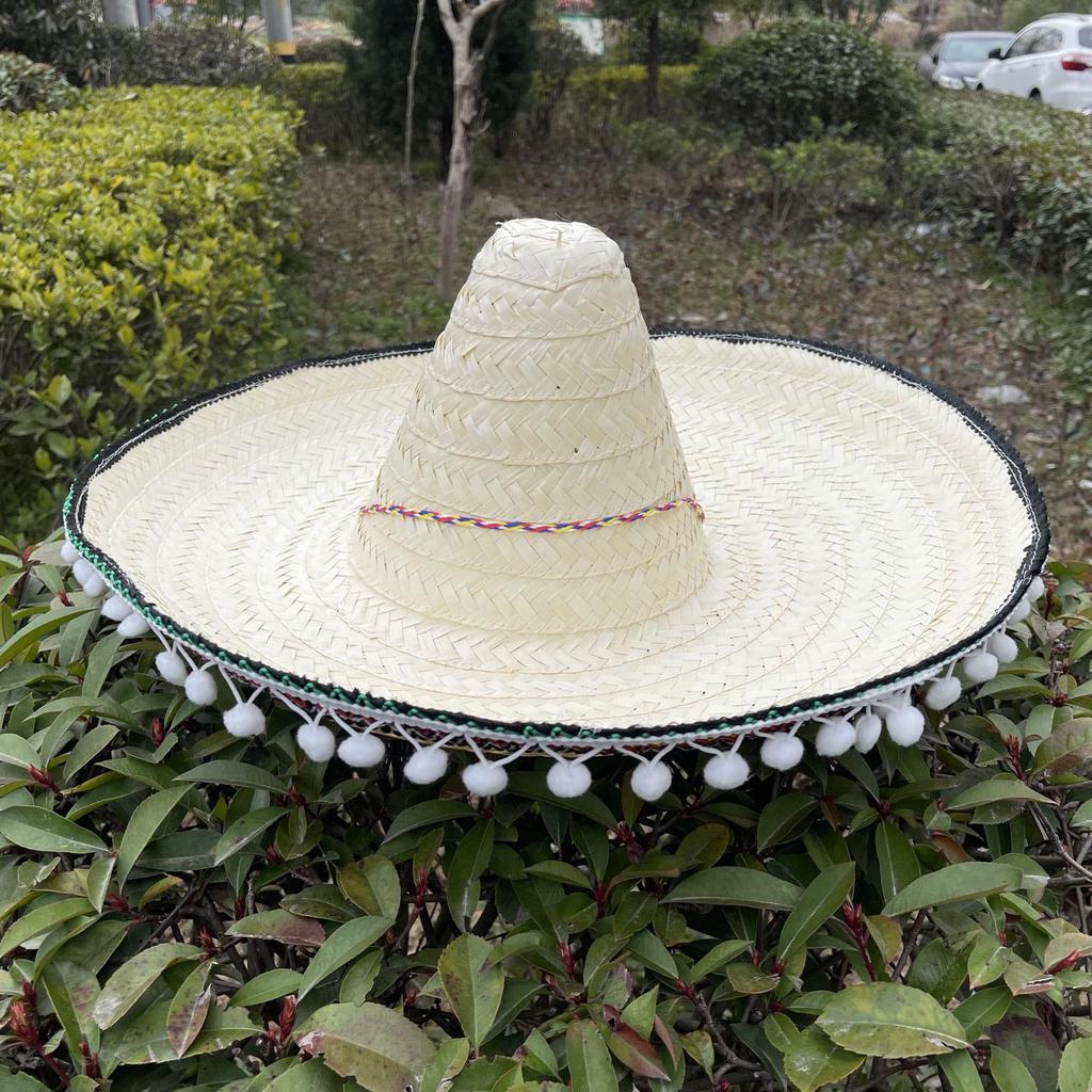 Colorful Mexican Straw Hat for Kids & Adults - Perfect for Halloween, Masquerades & Parties