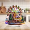 3mm Thick Acrylic Ferris Wheel Decoration Wall Hanging Ornament for Home Desktop Party Wedding Festive Decor