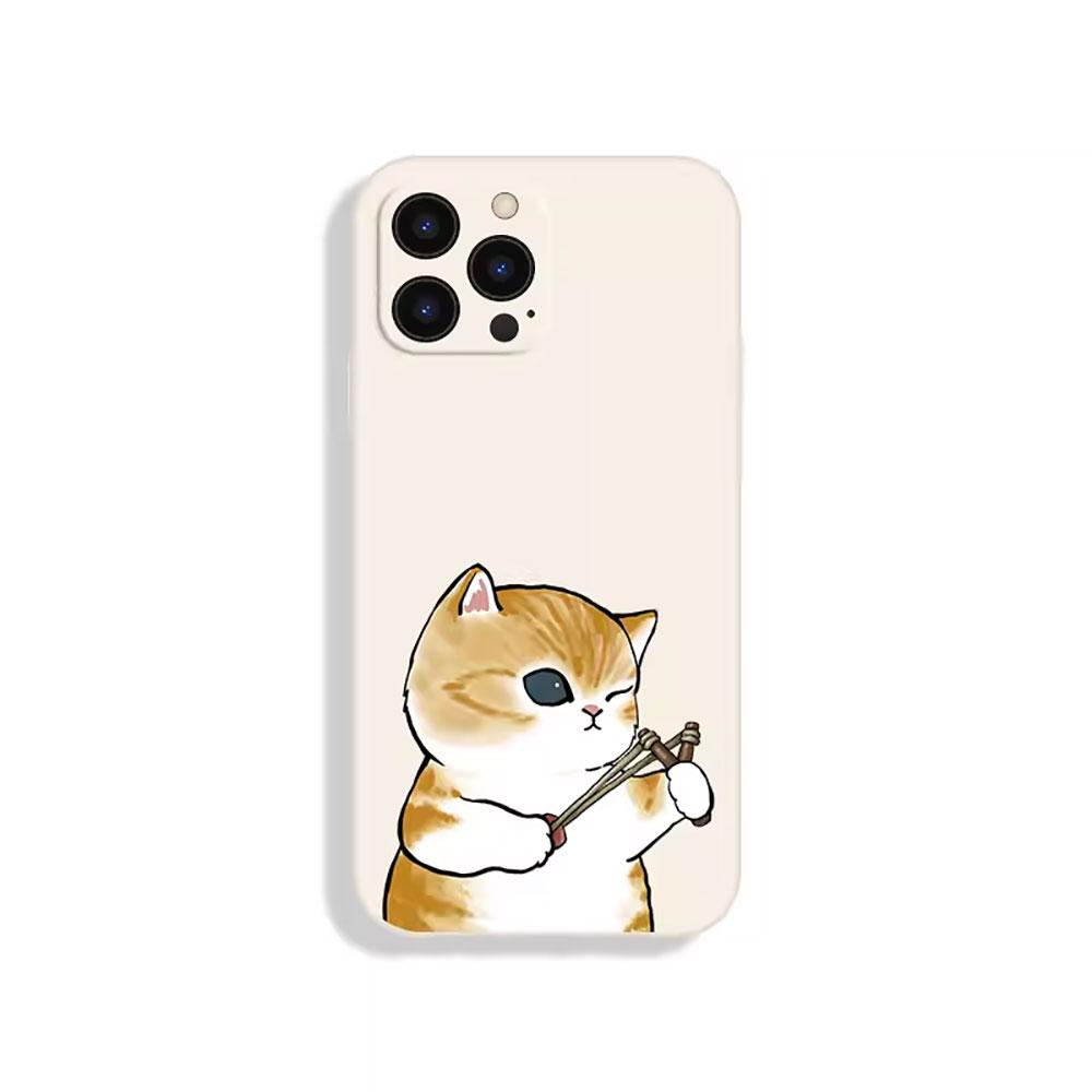 Cartoon Animal Cat Couple Paired Phone Case for IPhone 16 15 14 13 12 11 Pro MAX Mini SE XS X 7 8Plus Soft Silicone Cover Fundas