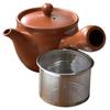 Tokoname Red Clay Teapot 380ml with Super Stainless Steel Strainer - Japanese Ceramic