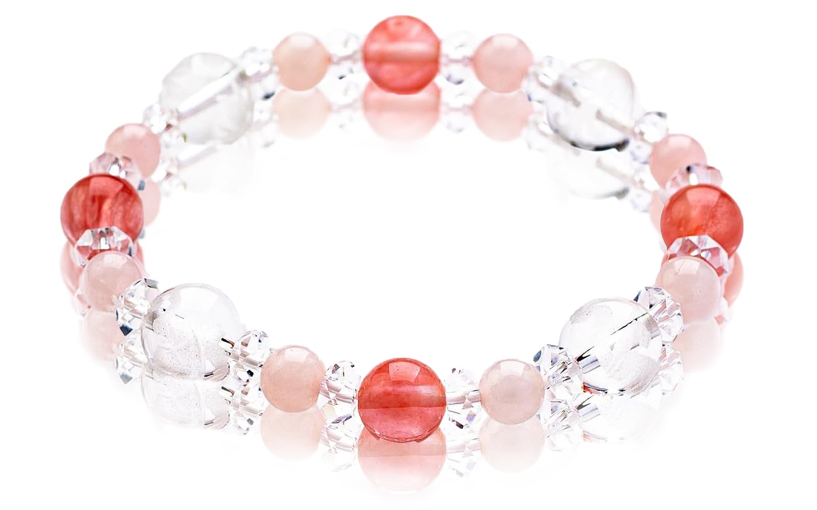 

[Kyojudo] Power Stone Bracelet for Women, Four Divine Beasts, Crystal, Natural Stone (Rose Quartz 10mm)