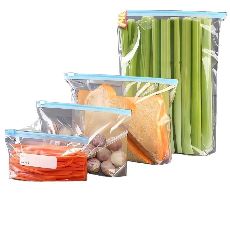 Bolsas Reutilizables Gruesas para Almacenamiento de Alimentos Antibacterianas a Prueba de Fugas Aptas para Microondas Para Cocina Frigorífico Almacenamiento de Alimentos