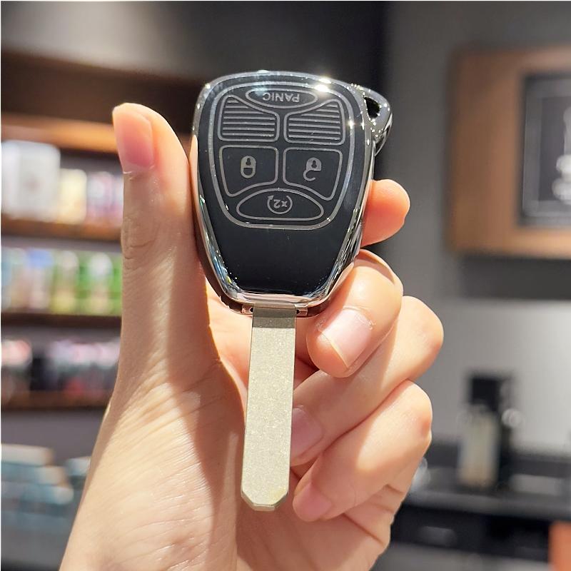 

Чохол для брелока для Jeep Wrangler/Compass 2007-2018/Dodge Ram/Durango 2007-2009 Caliber 2007-2012 Nitro 2007-2011 Dakota 2008-2011 чорний