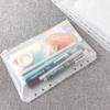 A5A6A7B5A4 Book 6 Hole Loose-Leaf Notebook Zipper Bag Bill Handbook Pvc Storage Bag Clip Chain Pencil Bag