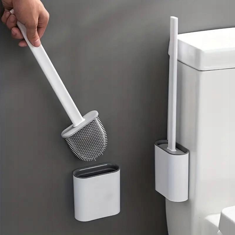 Silicone Wall-Mounted Antibacterial Toilet Brush