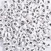 100Pcs Letter Beads Round Letter Alphabet Beads Acrylic Beads DIY Jewelry Making Bracelet Necklace Accessories