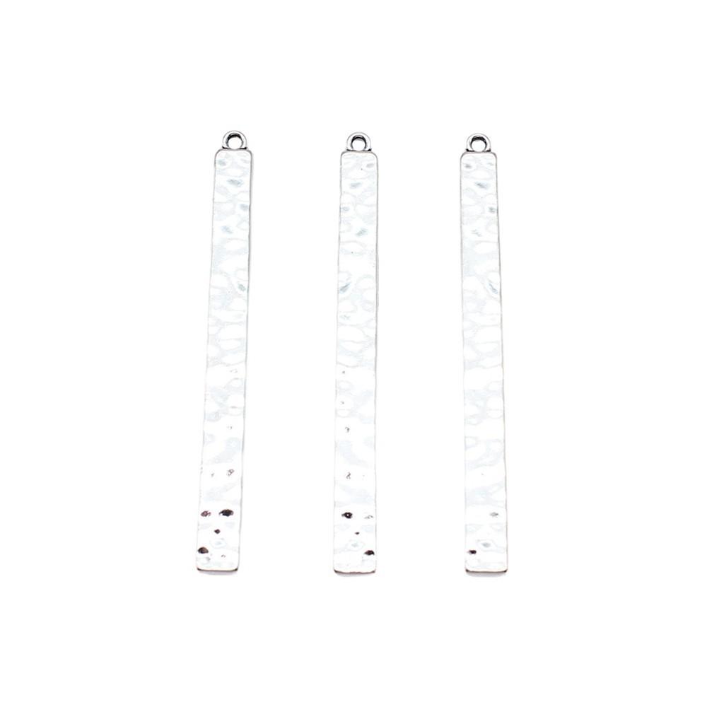 

Supplies For Jewelry Hammer Pattern Long Wind Chime Charms Accessories Vintage Couple Pendants 10pcs