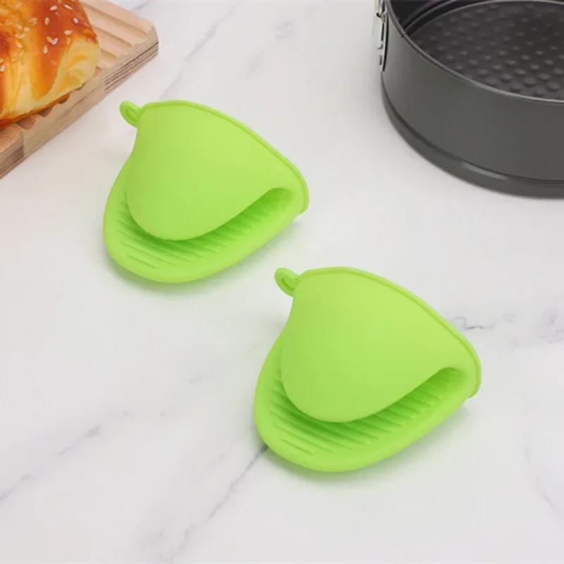 Multifunctional Double-layer Silicone Heat-insulating Gloves, Microwave Oven, Anti-scalding Gloves, Kitchen Silicone Bowl Clamps