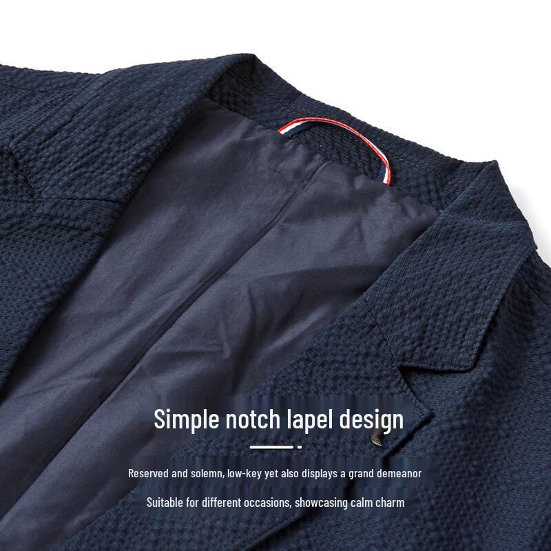 MONTAGUT Men's Seersucker Lightweight Casual Blazer