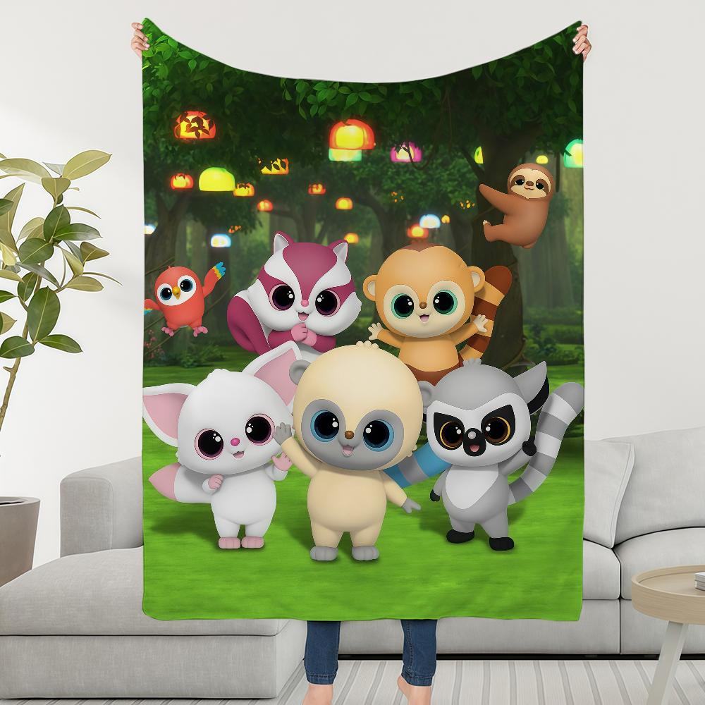 Cartoon Y-YooHooS And F-Friends Blanket Soft Warm Furry Throw Super Kids Toys Bed Sofa Car Cradle