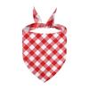 All-Cotton Plaid Christmas Dog Bandana Scarf