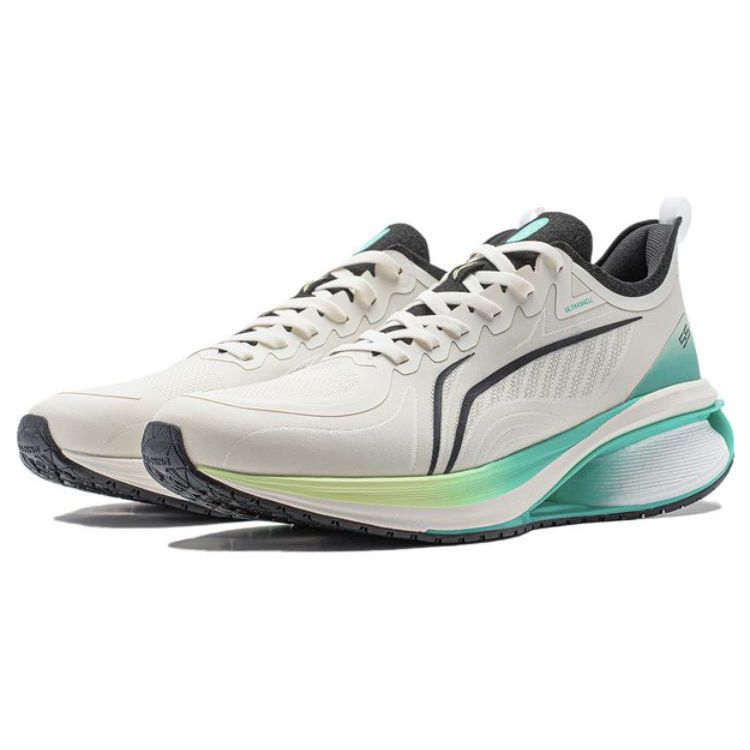 Li Ning Wu Shi 5S 3.0 Lightweight High Resilience Wear Resistant Low Top Running Shoes Men Running Shoes Beige ARST049-1