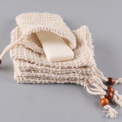 4Pcs Shower Bath Sisal Soap Bag Mesh Soap Bag Saver Pouch Bar Soap Exfoliating Mesh Bags for Shower Bubble Foam Net Pocket