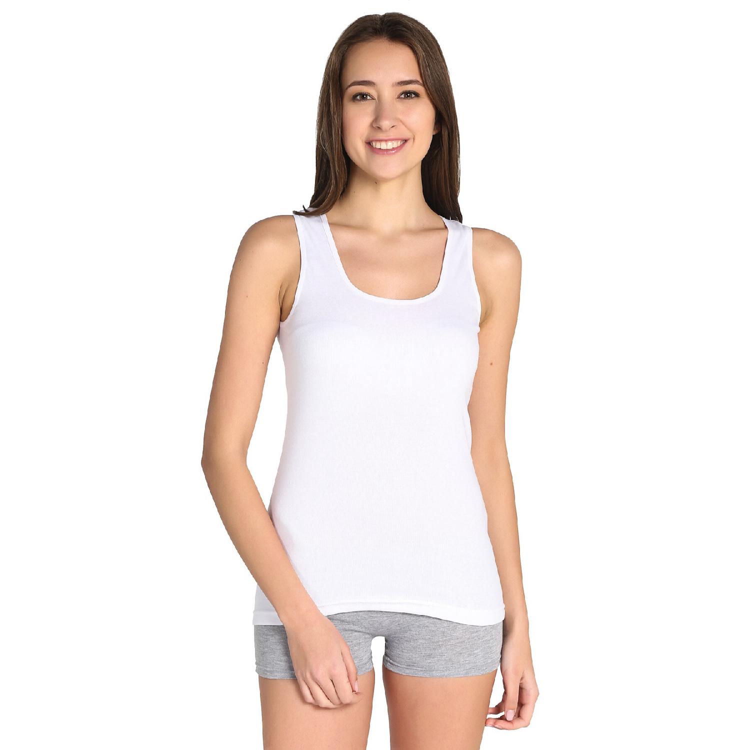 

Женские белые 3 пары майки Elf568t0136ccm3 S