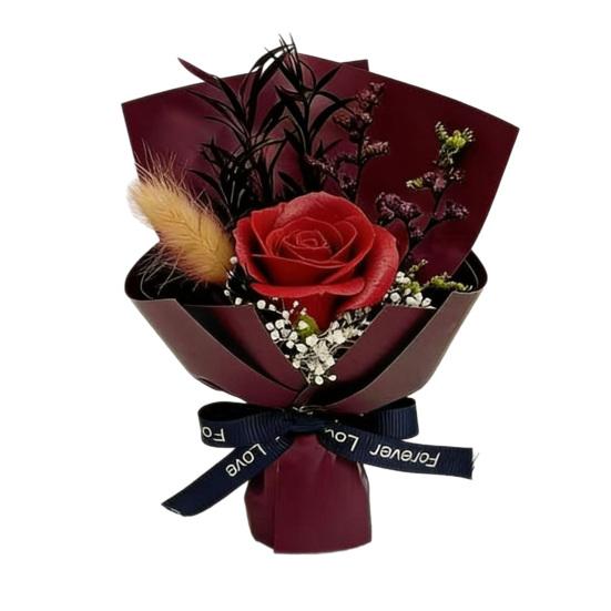 

Eternal Rose Flower Mini Aromatherapy Soap Rose Bouquet Artificial Flower Arrangement Romantic Scented Flower Gift for Women Mom Wife Best Friend красный