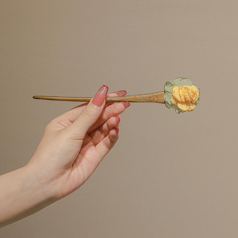 Vintage matu nūja Dabīga Sandalkoka matu sprādze Sievietēm Meitenes Matu Spraudītes Spraudītes Senatnes ķīniešu stila matu aksesuāri Rotaslietas Sievietēm