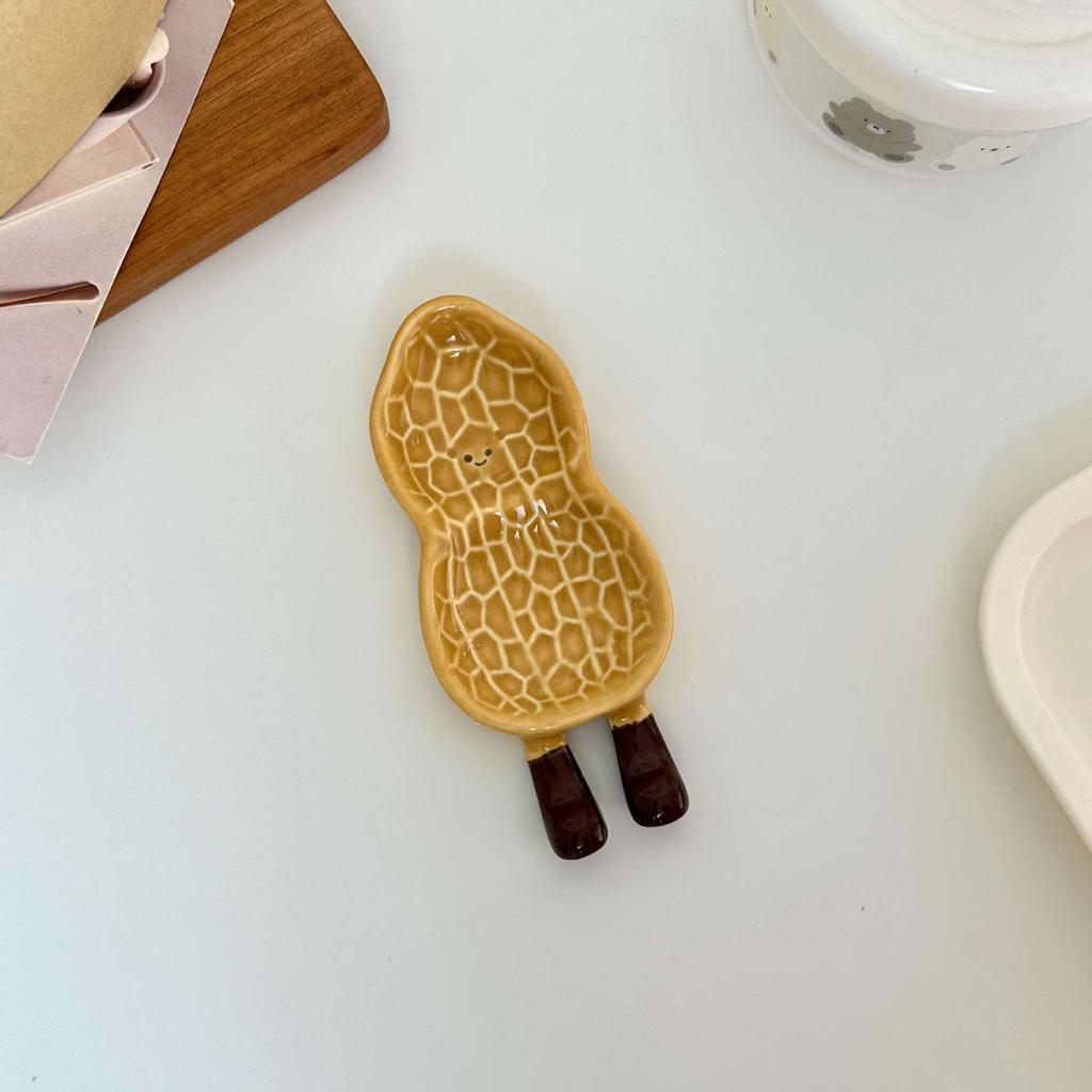 ins style cute bread ceramic taste plate underglaze color side dish plate hot pot seasoning plate soy sauce vinegar plate dipping plate