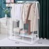 Porte-vêtements sur pied étanche à la poussière avec housse transparente et sac à vêtements