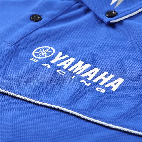 YAMAHA Motor (Yamaha) YAMAHA RACING Polo Shirt YR3002 Blue, Size L (90792-Y175L)