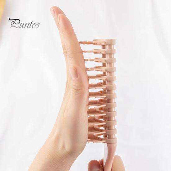 Curly Hair Brush for Women, Scalp Massage Vented Paddle Anti-static Brush, Detangling Styling with Ergonomic Handle Portable