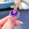 High Quality S925 Best-selling Natural Amethyst Ring High Clarity and Excellent Color Gem Rings Jewelry for Women Jewelry Gift