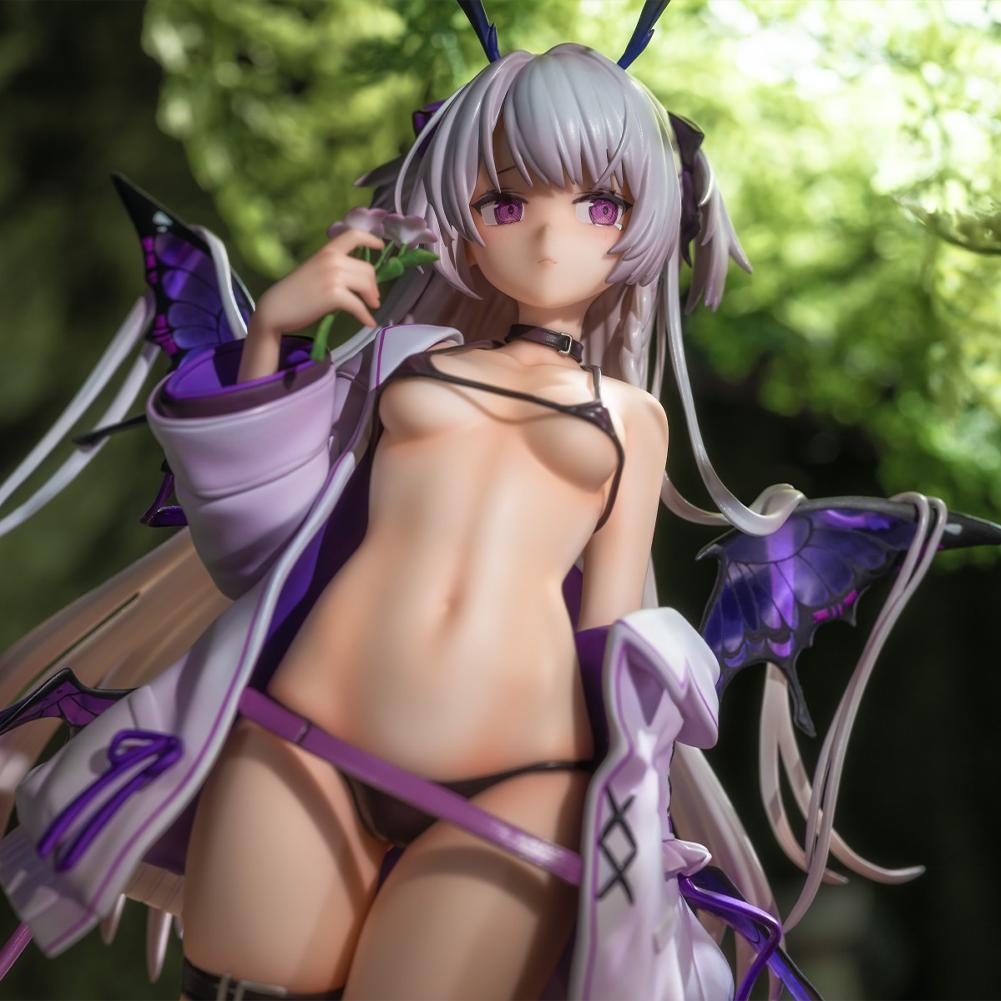 Anime Purple Butterfly Girl Figure Bechuania Figure beautiful Girl Action Figurine Model Statue Doll Collection Decor Adult Gift